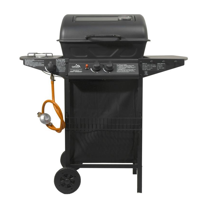 Must 3-põletiline gaasigrill