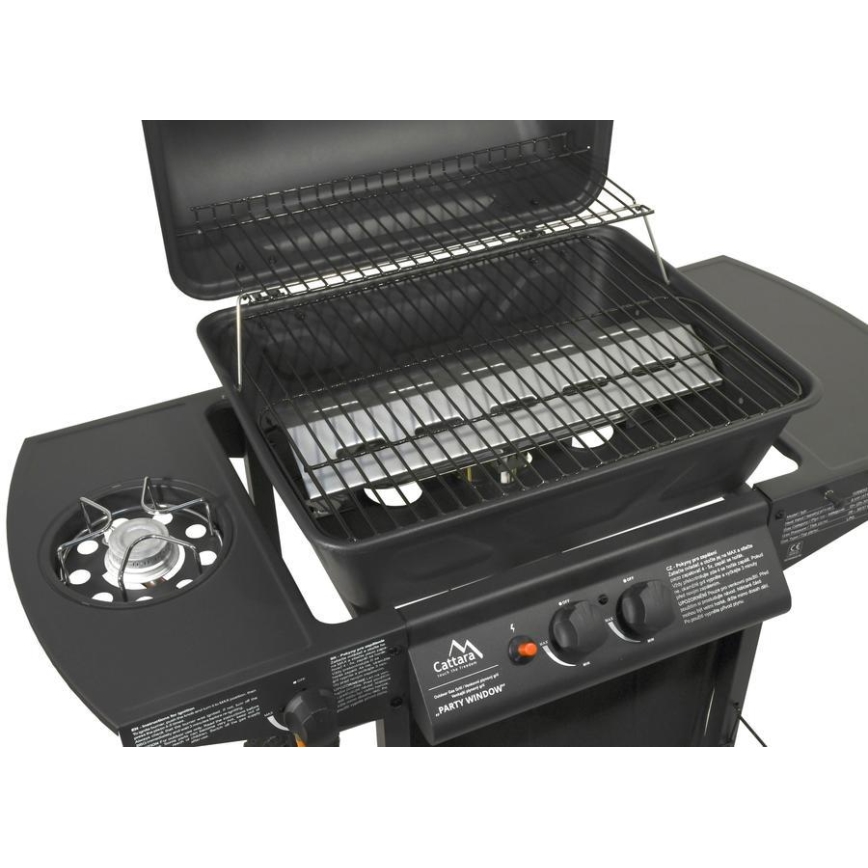Must 3-põletiline gaasigrill