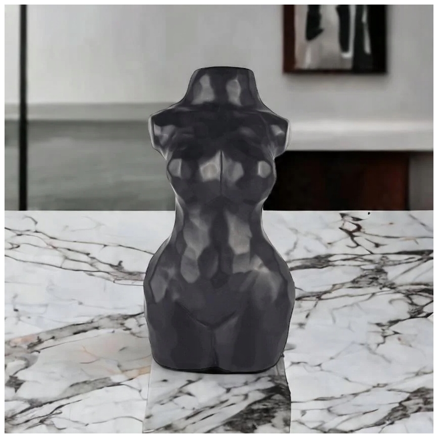 Must keraamiline vaas, 30 cm