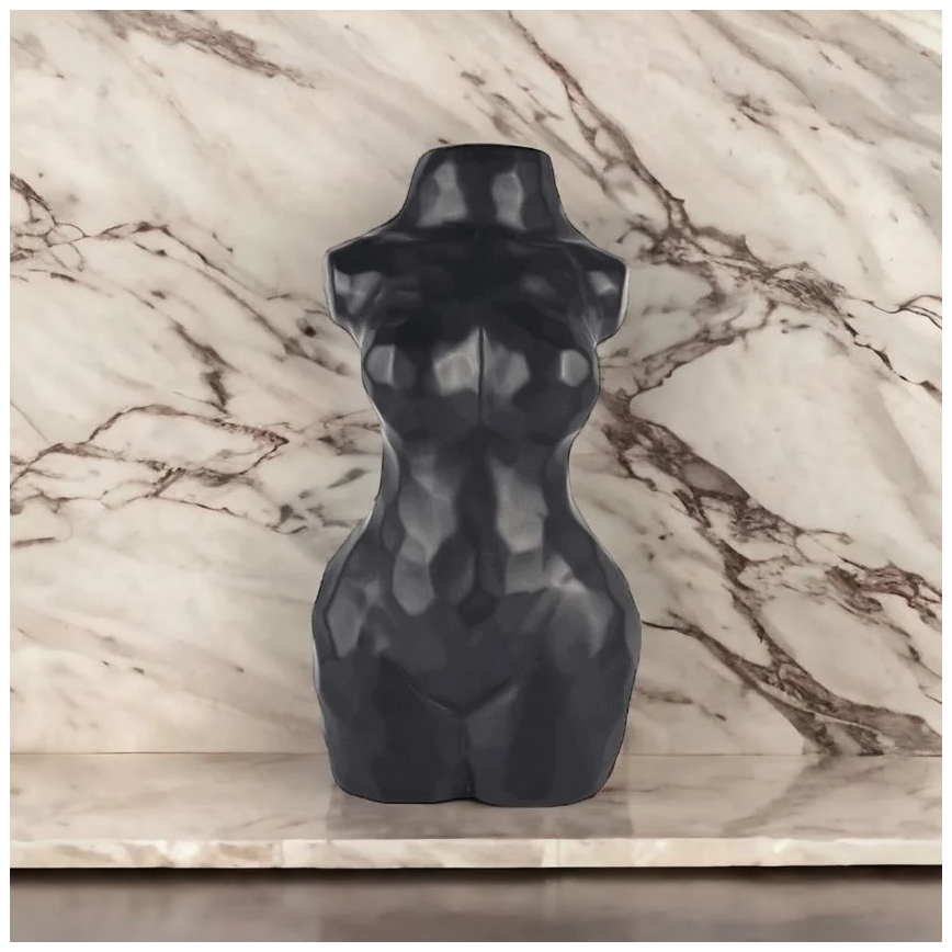 Must keraamiline vaas, 30 cm