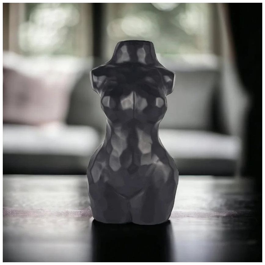 Must keraamiline vaas, 30 cm