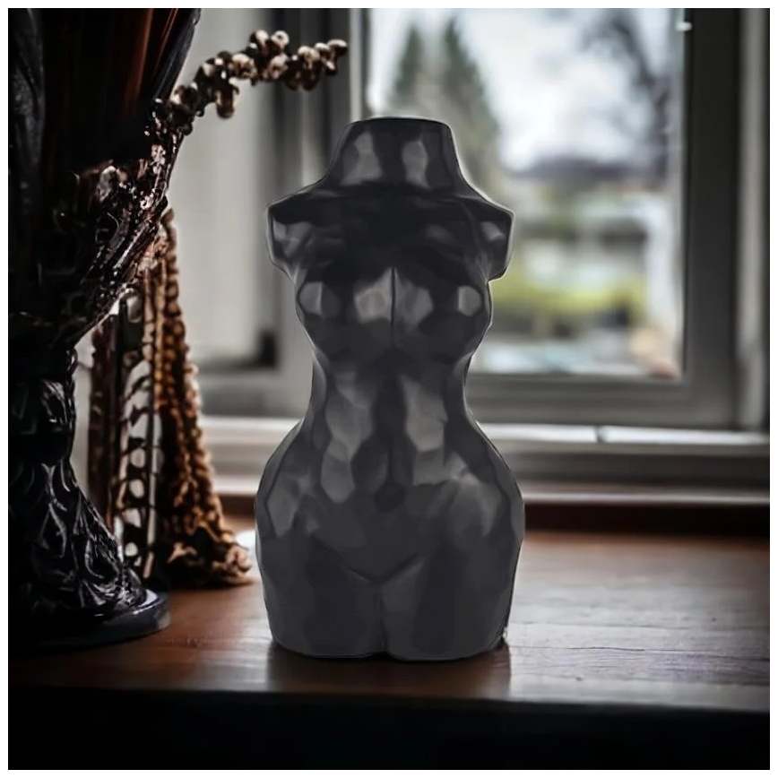 Must keraamiline vaas, 30 cm