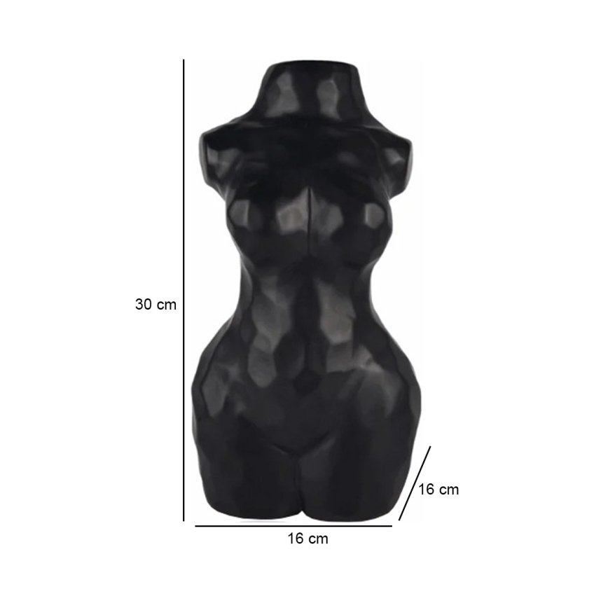 Must keraamiline vaas, 30 cm