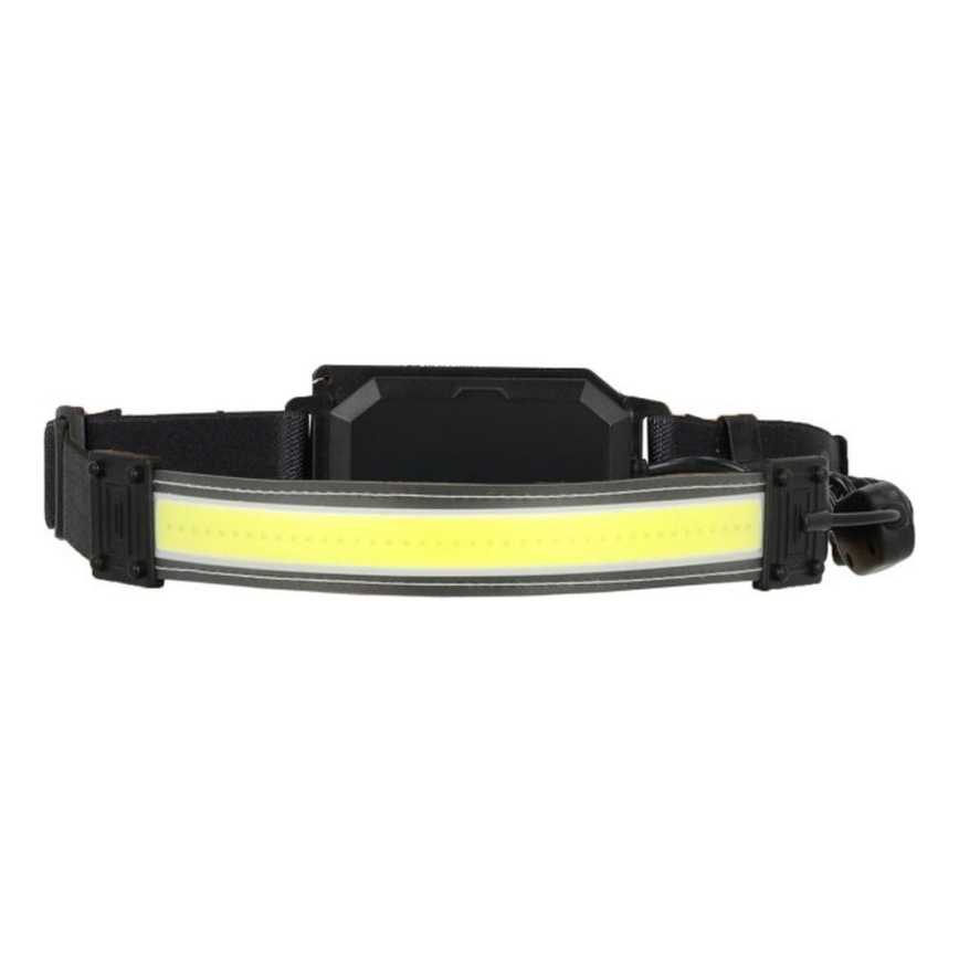 Must laetav LED-pealamp 2xLED/5V 180 lm 900 mAh