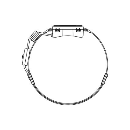 Must laetav LED-pealamp 2xLED/5V 180 lm 900 mAh