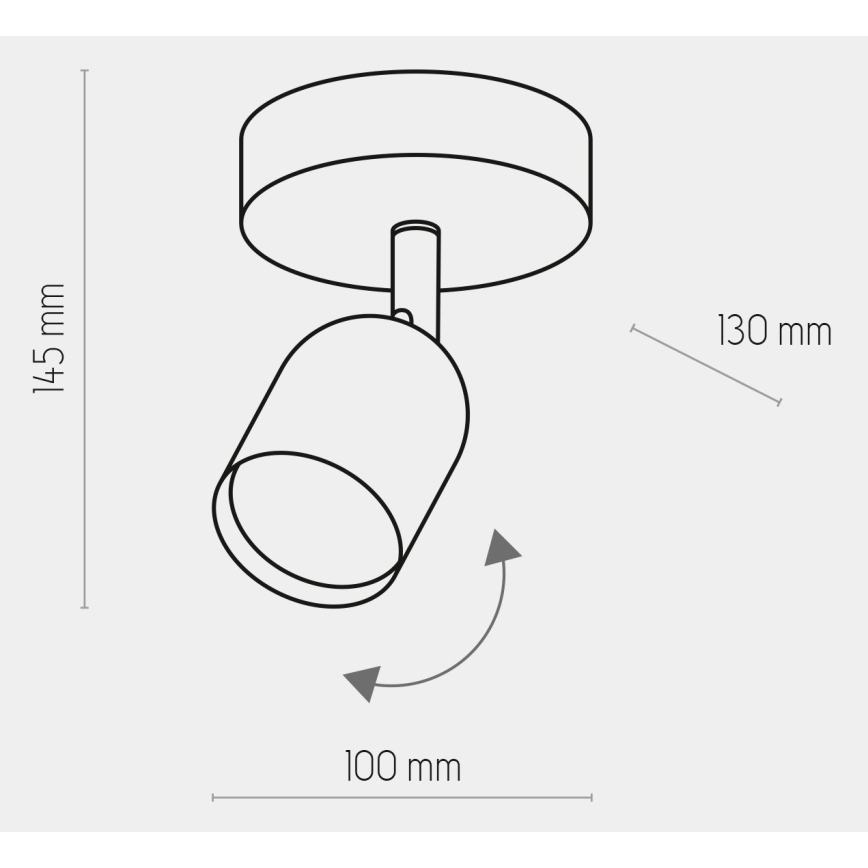 Must LED suunavalgusti TOP 1xGU10/10W/230V
