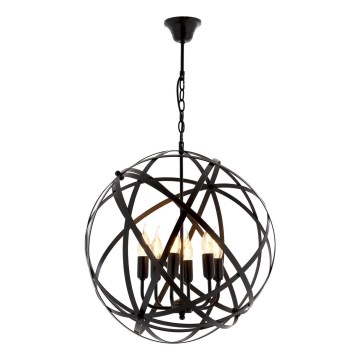 Mustvalge rippvalgusti IRONBALL 6xE27/40W/230V