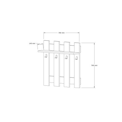 Nagi CARINA 70x70 cm pruun