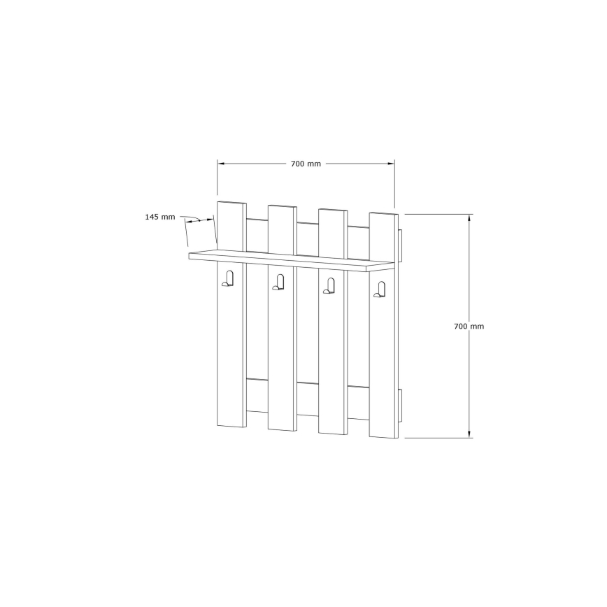 Nagi CARINA 70x70 cm pruun