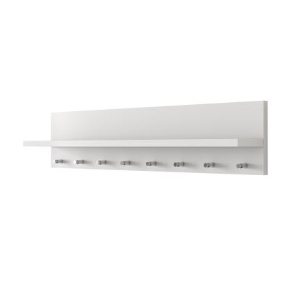 Nagi riiuliga18x80 cm valge