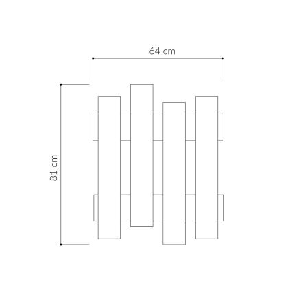 Nagi WAVE 81x64 cm valge