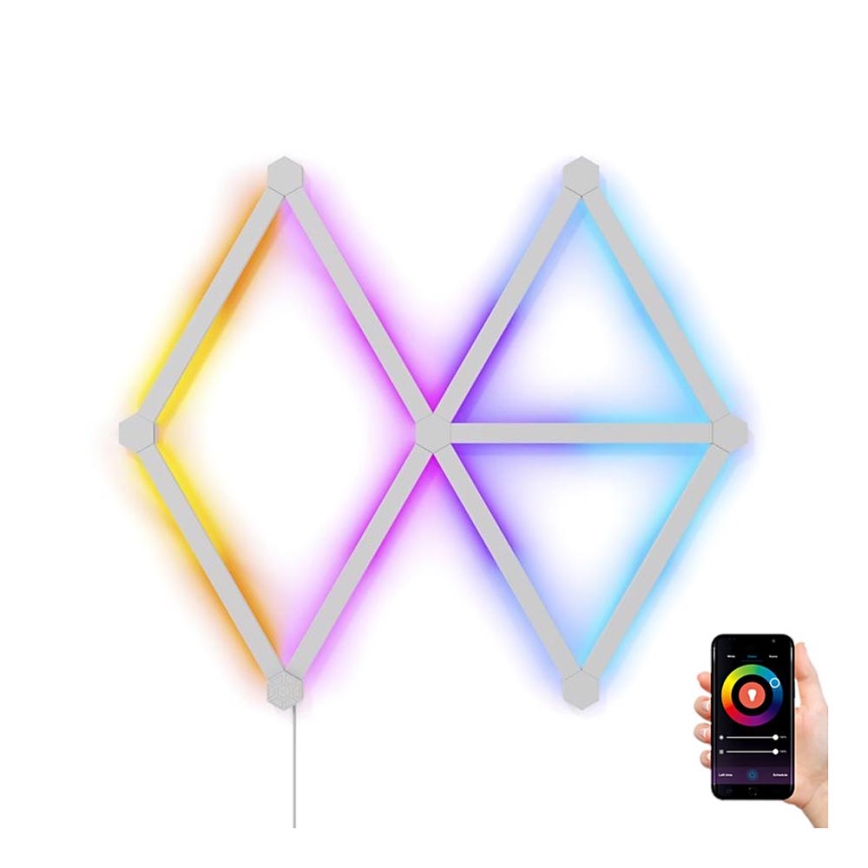 Nanoleaf - KOMPLEKT 9x LED RGBW Hämardatav siin LINES LED/2W/230V 1200-6000K Wi-Fi
