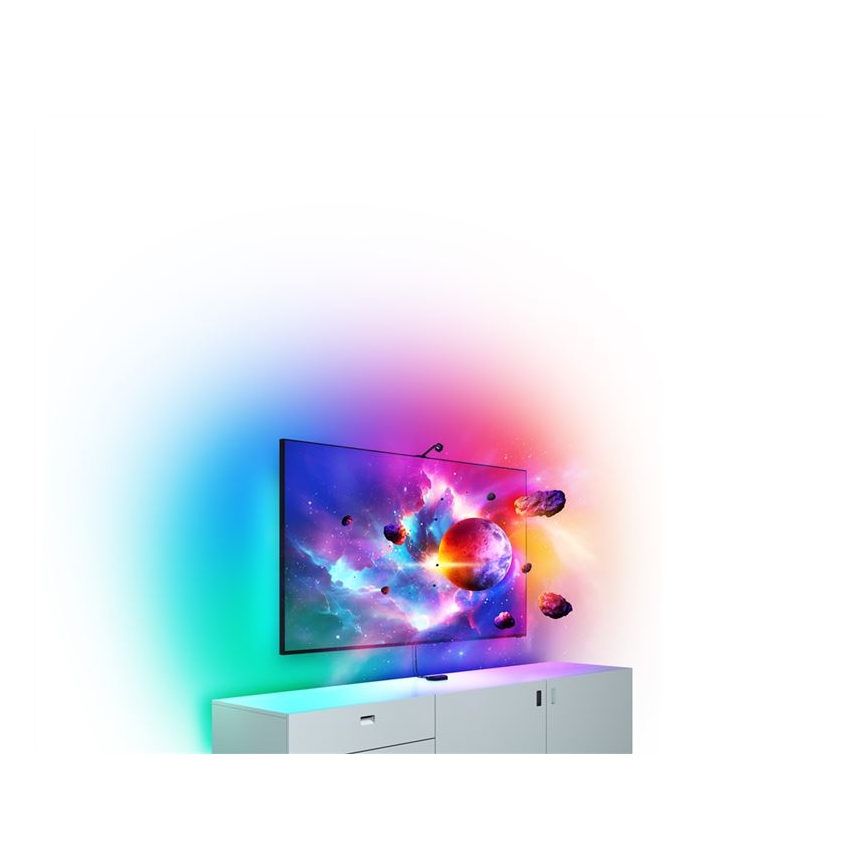 Nanoleaf - Komplekt 4D ekraani peegeldamiseks + valgusribade baaskomplekt 5,2m 85''