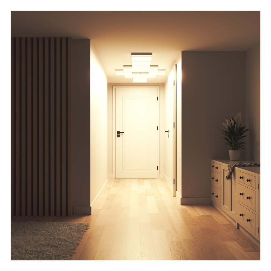 Nanoleaf - komplekt 3x hämardatavat RGBW LED-laelampi SKYLIGHT: 1x LED/18W/230V + 2x LED/16W/230V, 2700-6500K, Wi-Fi