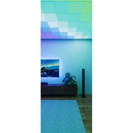 Nanoleaf - komplekt 3x hämardatavat RGBW LED-laelampi SKYLIGHT: 1x LED/18W/230V + 2x LED/16W/230V, 2700-6500K, Wi-Fi