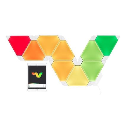 Nanoleaf NL28-2002TW-9PK - Komplekt 9 x LED RGB Hämardatav paneel RHYTHM LED/2W/230V Wi-Fi