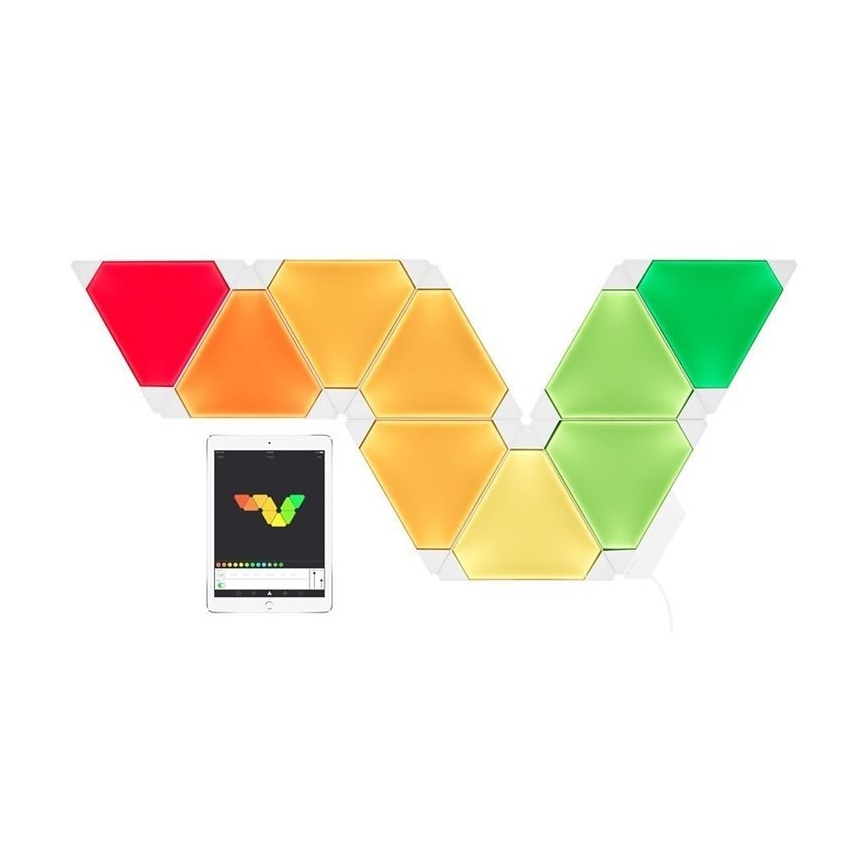 Nanoleaf NL28-2002TW-9PK - Komplekt 9 x LED RGB Hämardatav paneel RHYTHM LED/2W/230V Wi-Fi