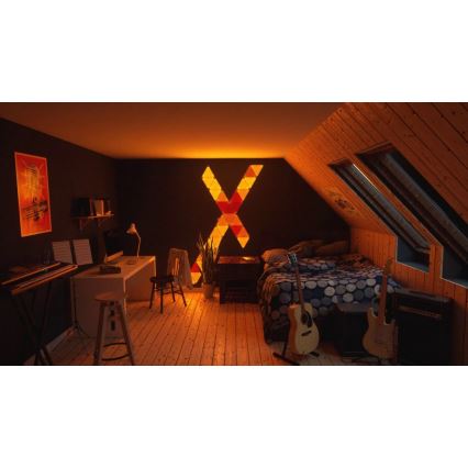 Nanoleaf NL28-2002TW-9PK - Komplekt 9 x LED RGB Hämardatav paneel RHYTHM LED/2W/230V Wi-Fi