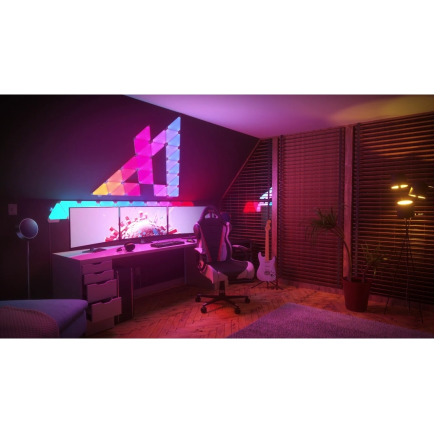 Nanoleaf NL28-2002TW-9PK - Komplekt 9 x LED RGB Hämardatav paneel RHYTHM LED/2W/230V Wi-Fi