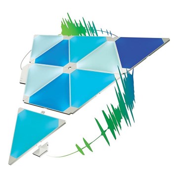 Nanoleaf NL28-2002TW-9PK - Komplekt 9 x LED RGB Hämardatav paneel RHYTHM LED/2W/230V Wi-Fi