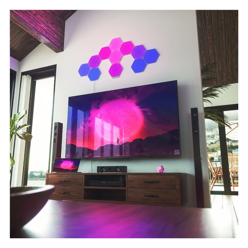 Nanoleaf - KOMPLEKT 9x LED RGB Hämardatav valguspaneel SHAPES HEXAGON LED/2W/230V 1200-6500K Wi-Fi