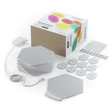 Nanoleaf - KOMPLEKT 9x LED RGB Hämardatav valguspaneel SHAPES HEXAGON LED/2W/230V 1200-6500K Wi-Fi