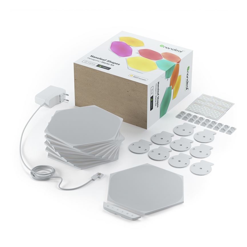 Nanoleaf - KOMPLEKT 9x LED RGB Hämardatav valguspaneel SHAPES HEXAGON LED/2W/230V 1200-6500K Wi-Fi