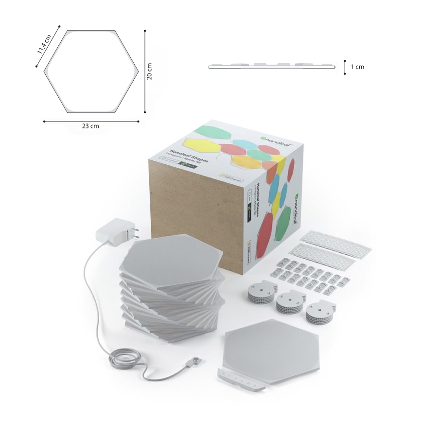 Nanoleaf - KOMPLEKT 15x LED RGB Hämardatav valguspaneel LED/2W/230V 1200-6500K Wi-Fi