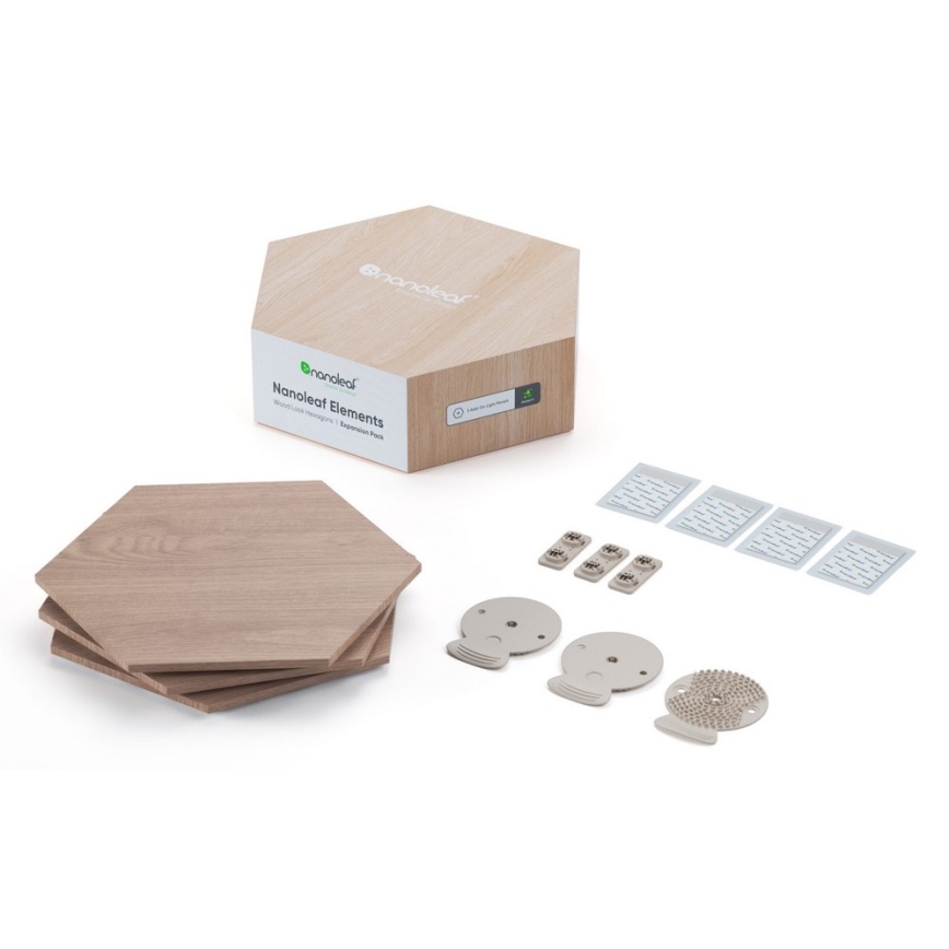 Nanoleaf - KOMPLEKT 3x LED Hämardatav valguspaneel HEXAGONS LED/2W/230V Wi-Fi