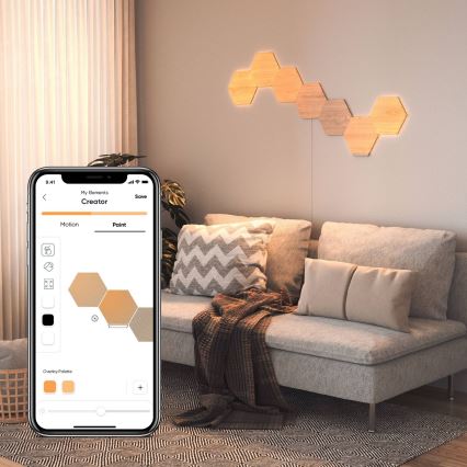 Nanoleaf - KOMPLEKT 3x LED Hämardatav valguspaneel HEXAGONS LED/2W/230V Wi-Fi