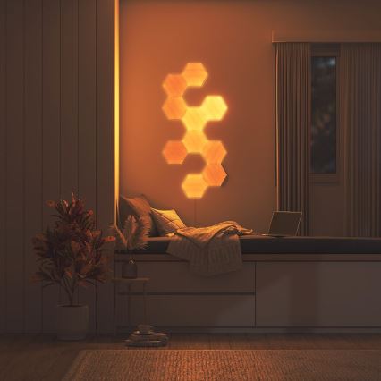 Nanoleaf - KOMPLEKT 3x LED Hämardatav valguspaneel HEXAGONS LED/2W/230V Wi-Fi