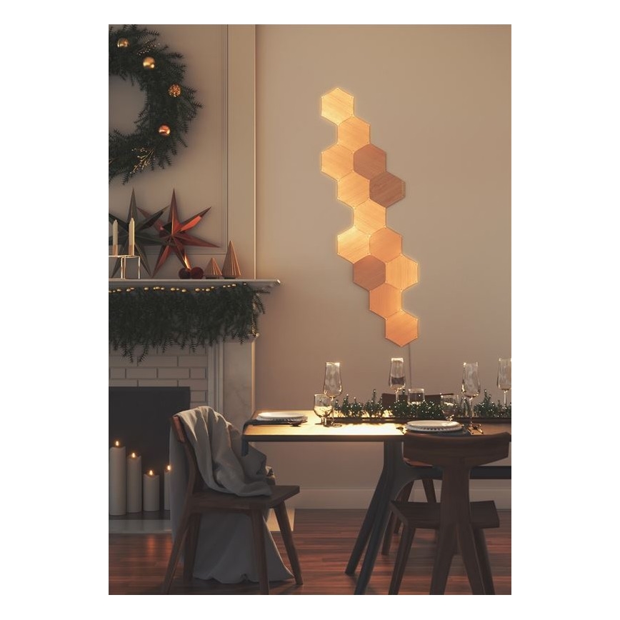 Nanoleaf - KOMPLEKT 13x LED Hämardatav valguspaneel HEXAGONS LED/2W/230V Wi-Fi