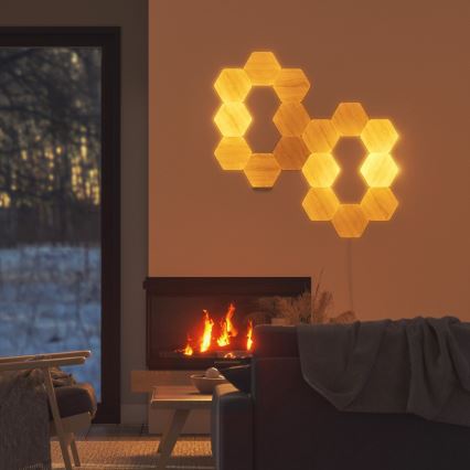 Nanoleaf - KOMPLEKT 13x LED Hämardatav valguspaneel HEXAGONS LED/2W/230V Wi-Fi