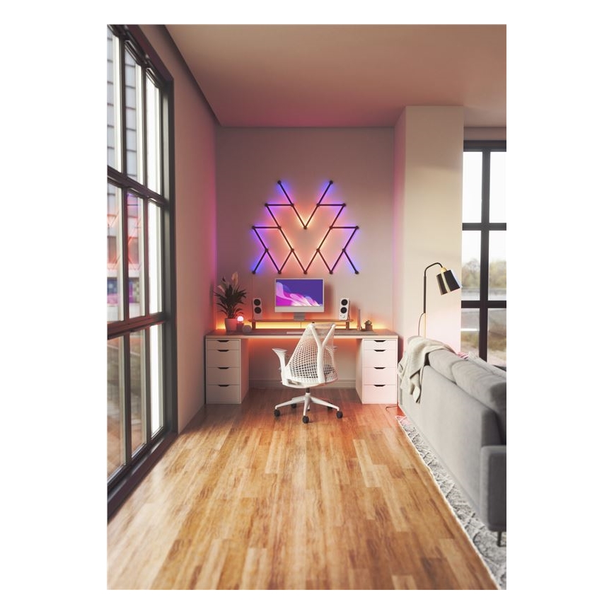 Nanoleaf - Rööpakatete komplekt LINES 9 tk must matt