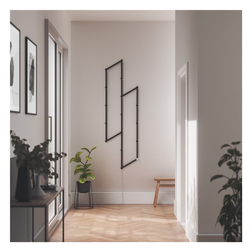 Nanoleaf - Rööpakatete komplekt LINES 9 tk must matt
