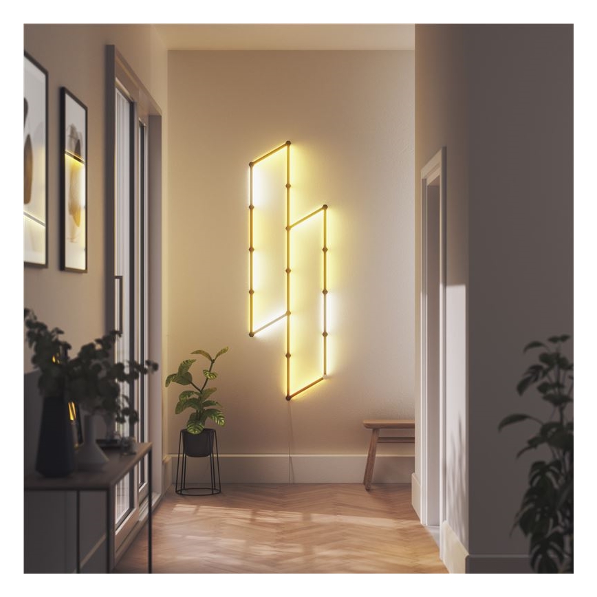 Nanoleaf - Rööpakatete komplekt LINES 9 tk must matt