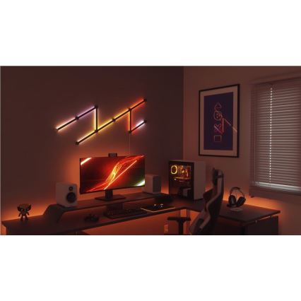 Nanoleaf - Rööpakatete komplekt LINES 9 tk must matt