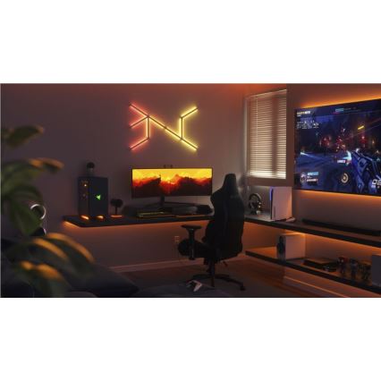 Nanoleaf - KOMPLEKT 9x LED RGBW Hämardatav siin LINES LED/2W/230V 1200-6000K Wi-Fi