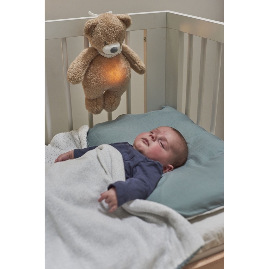 Nattou - Kaisuloom meloodia ja valgusega SLEEPY BEAR 4-ühes pruun