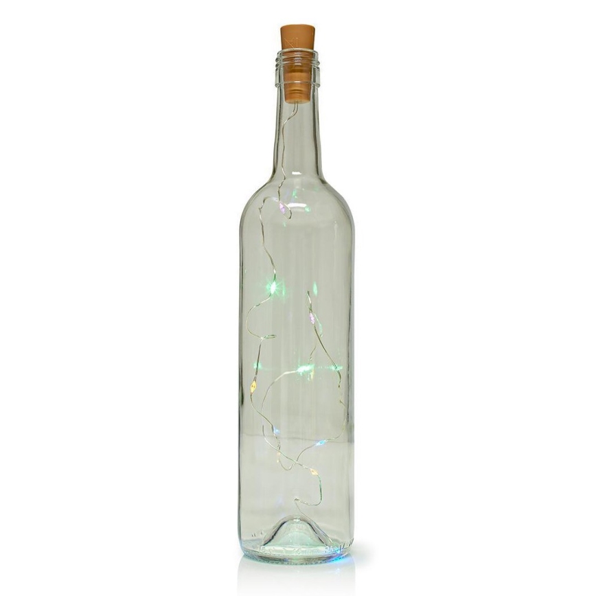 LED Dekoratiivne valguskett pudelikorgiga 8xLED/3xLR44 IP44 0,798 m