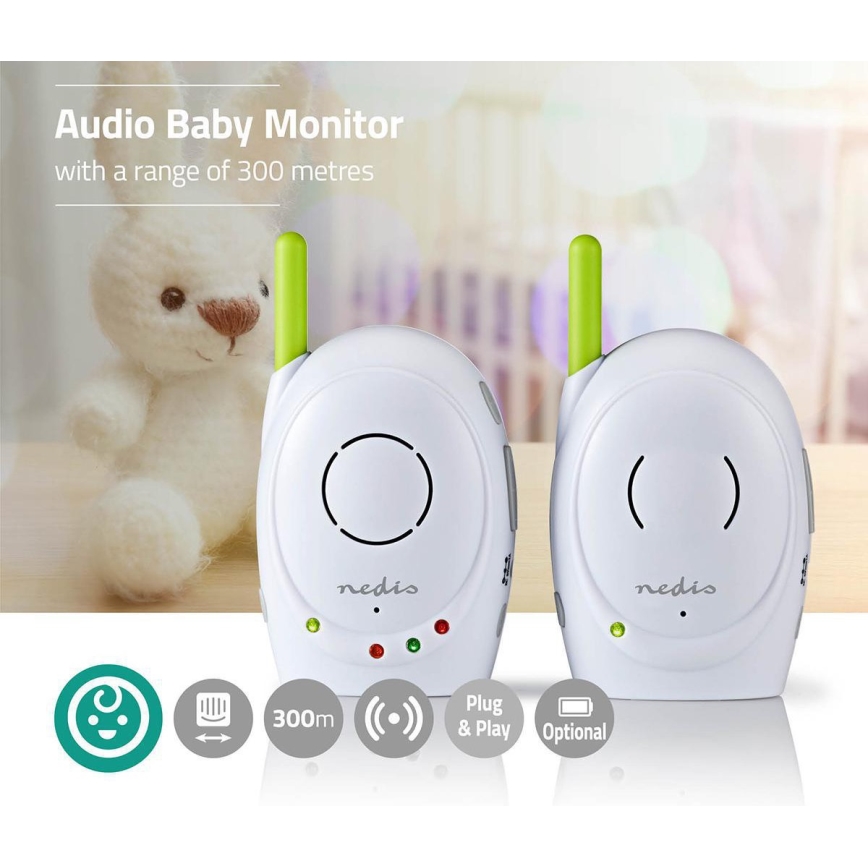 Juhtmevaba beebimonitor 5W/230V