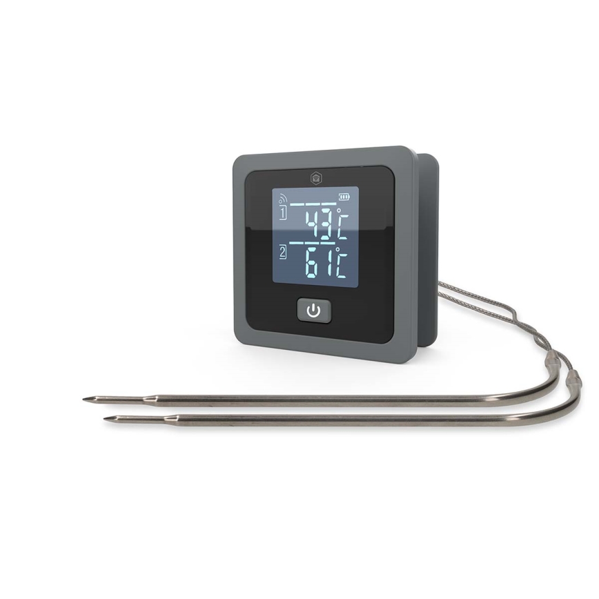 Nutikas digitaalne lihatermomeeter SmartLife, LCD-ekraaniga, 0-300 °C, 2xAAA