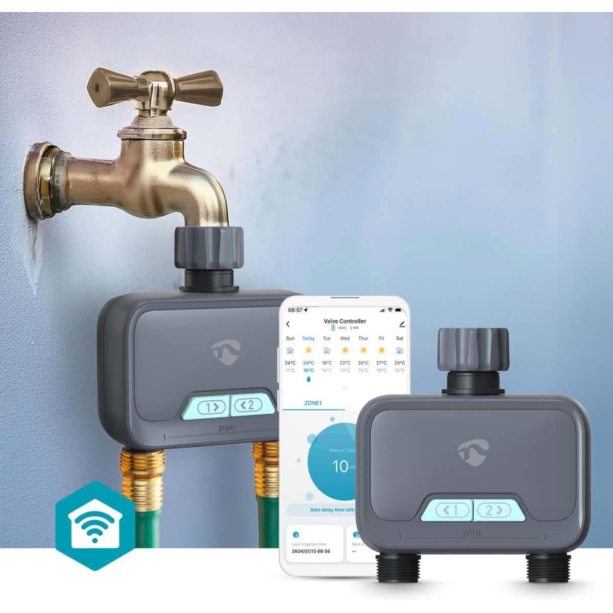 Veevooluregulaator 4xAA Wi-Fi Tuya IP54