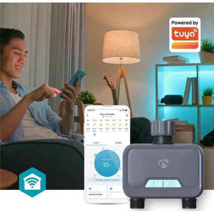 Veevooluregulaator 4xAA Wi-Fi Tuya IP54