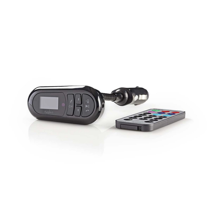 Nedis CATR100BK - FM transmitter + Bõuetooth/MP3/12V puldiga