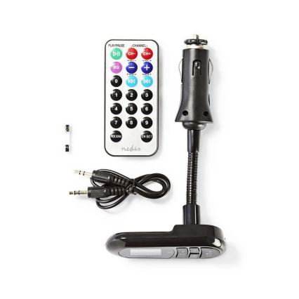 Nedis CATR100BK - FM transmitter + Bõuetooth/MP3/12V puldiga