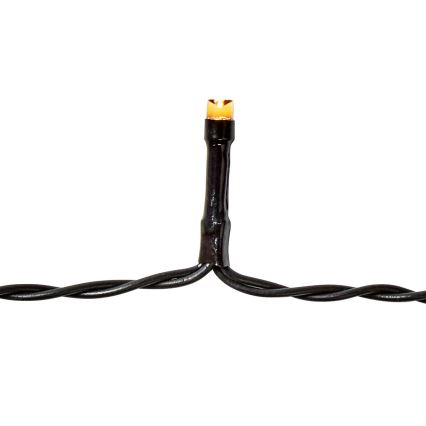 LED välisvalguskett 96xLED/7 funktsiooni/3xAA 7,7m IP44 soe valge