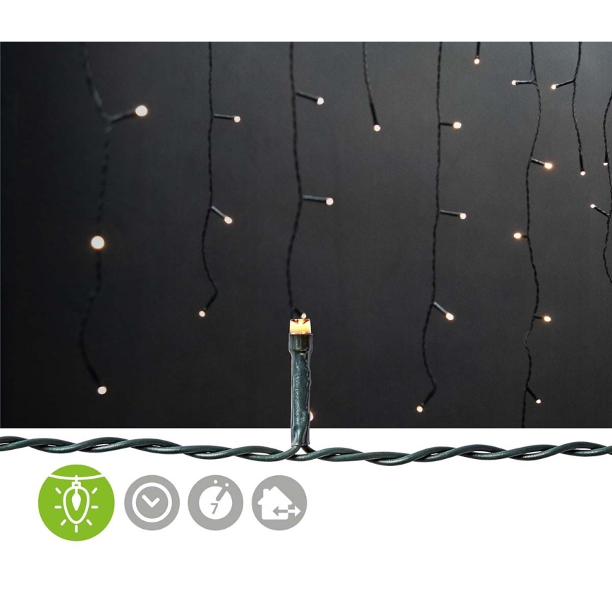 LED välikardin 180xLED/7 funktsiooni 10,9m IP44 soe valge
