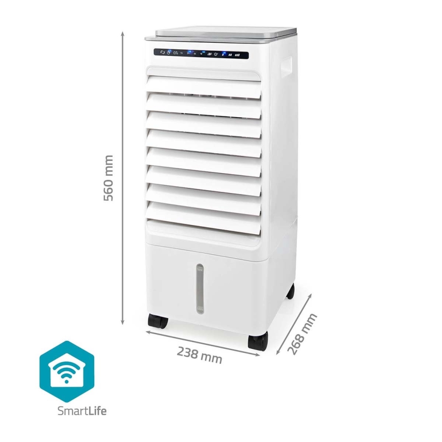 Õhujahuti 65W/230V Wi-Fi Tuya valge + kaugjuhtimispult