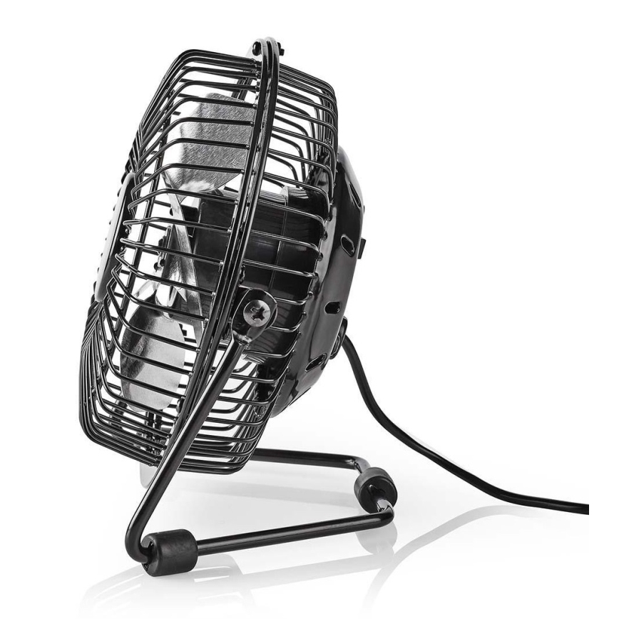Lauaventilaator 3W/USB 10 cm must